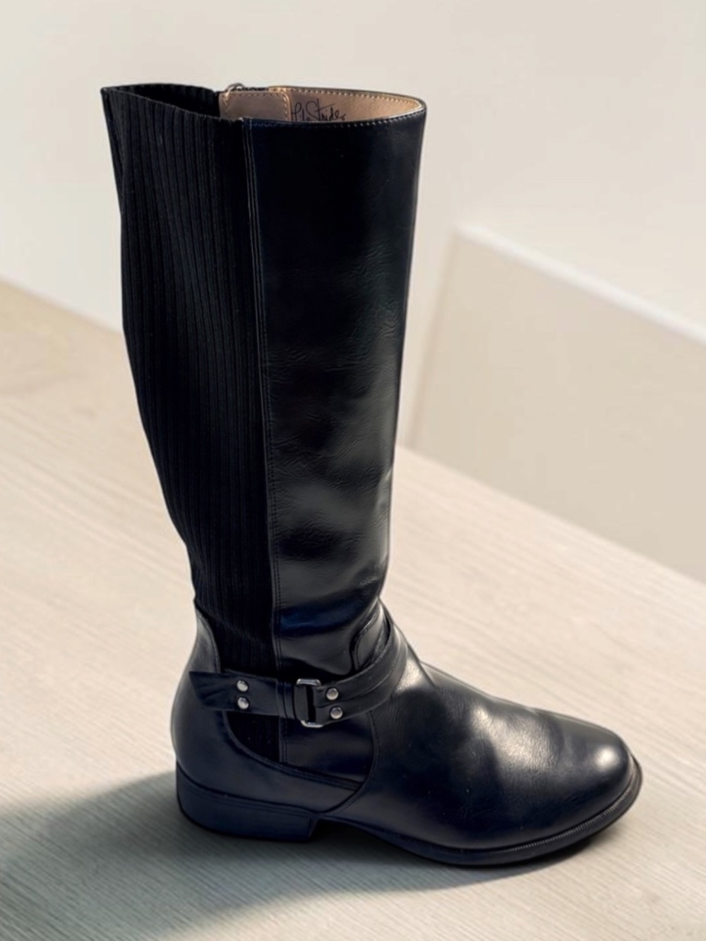 Life Stride X-Anita Knee High Riding Boots Black Tall 7.5 - Picture 3 of 16